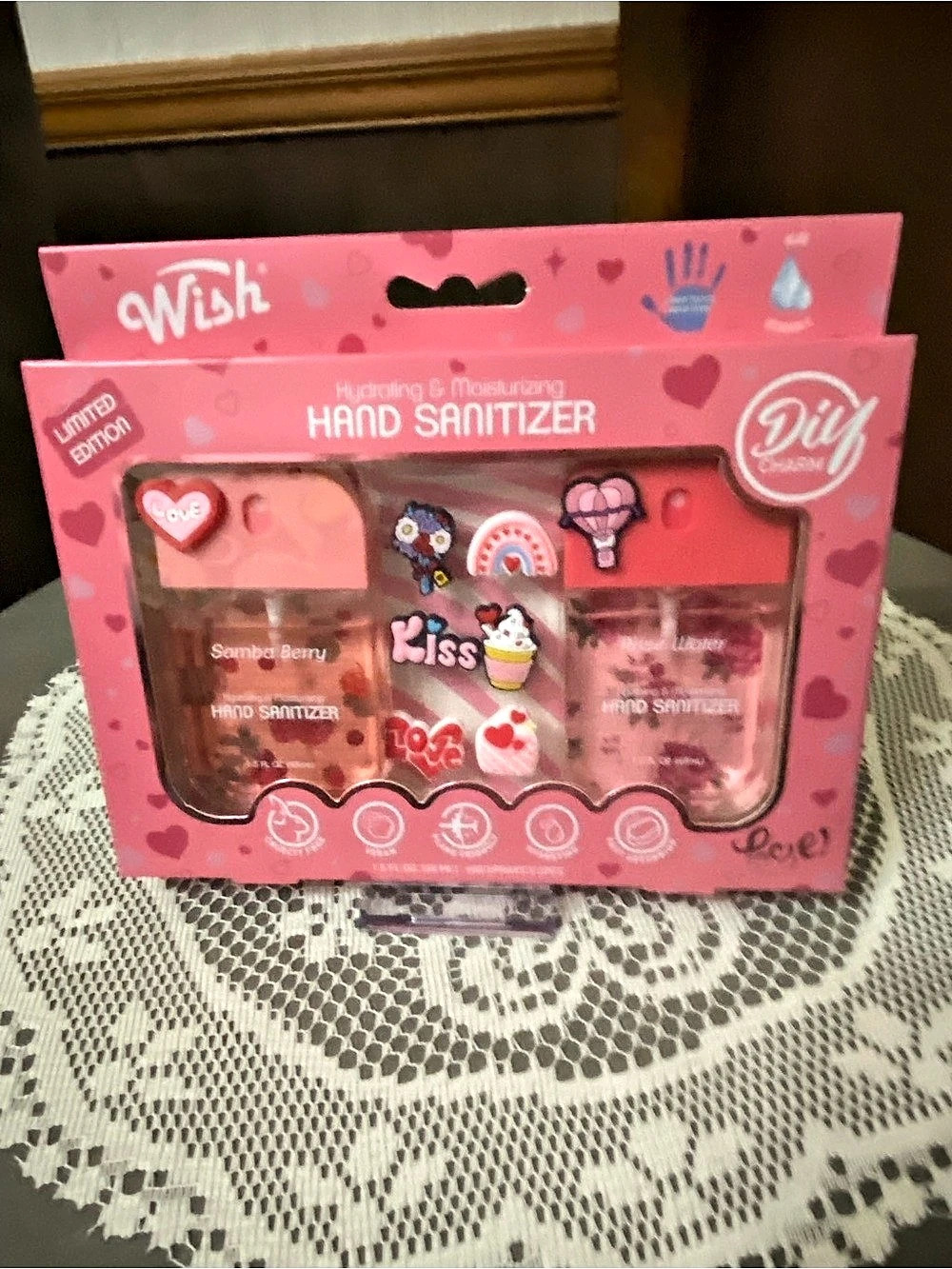 Wish Limited Edition Hand Sanitizer Set in Pink NWT